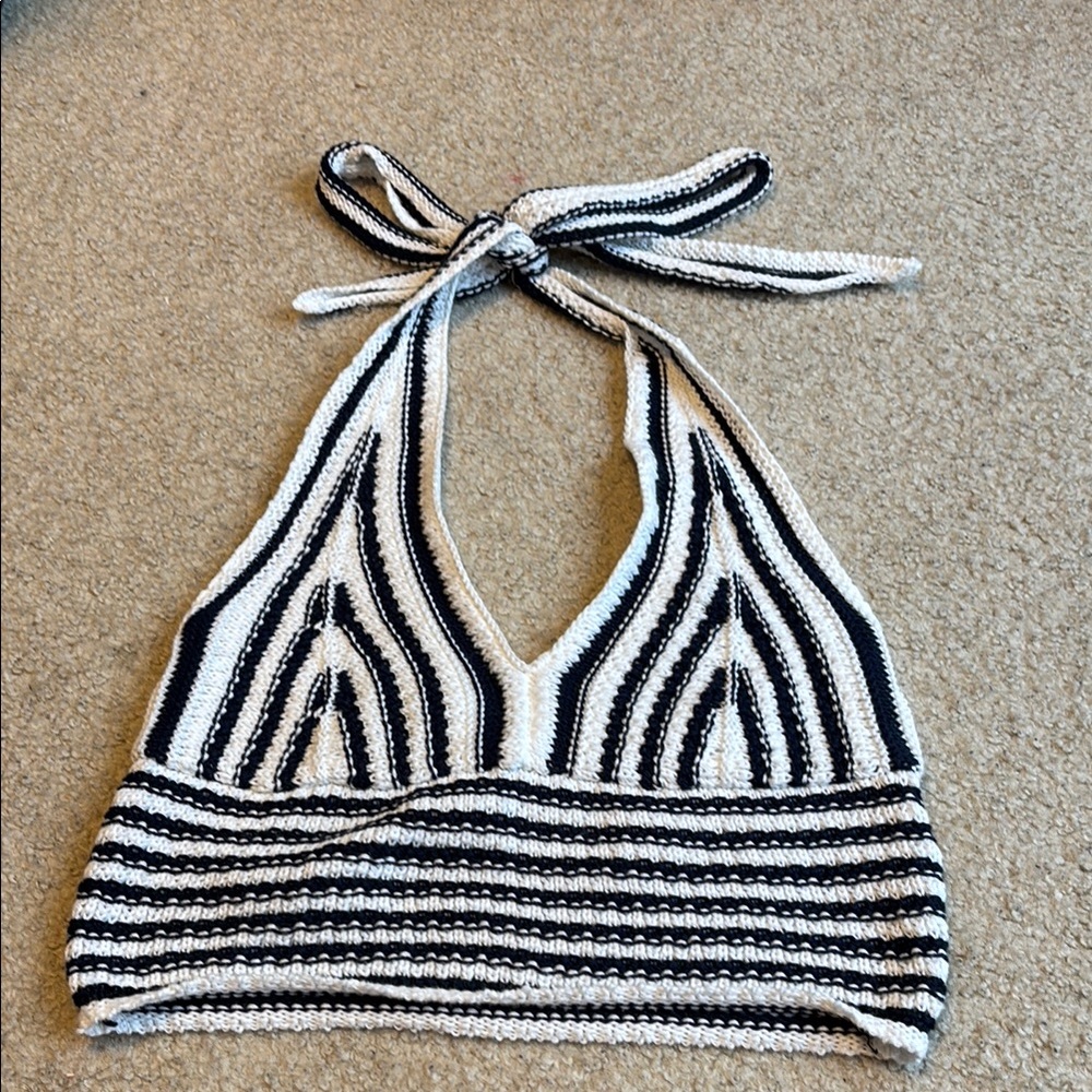 Hollister crochet knit Crop Top
